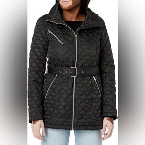 Marc New York by Andrew Marc Women's Brighton Quilted Black Jacket Coat